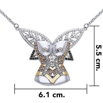 A body worth of gold ~ Dali-inspired Necklace in 14k Gold accent MNC215 - Jewelry